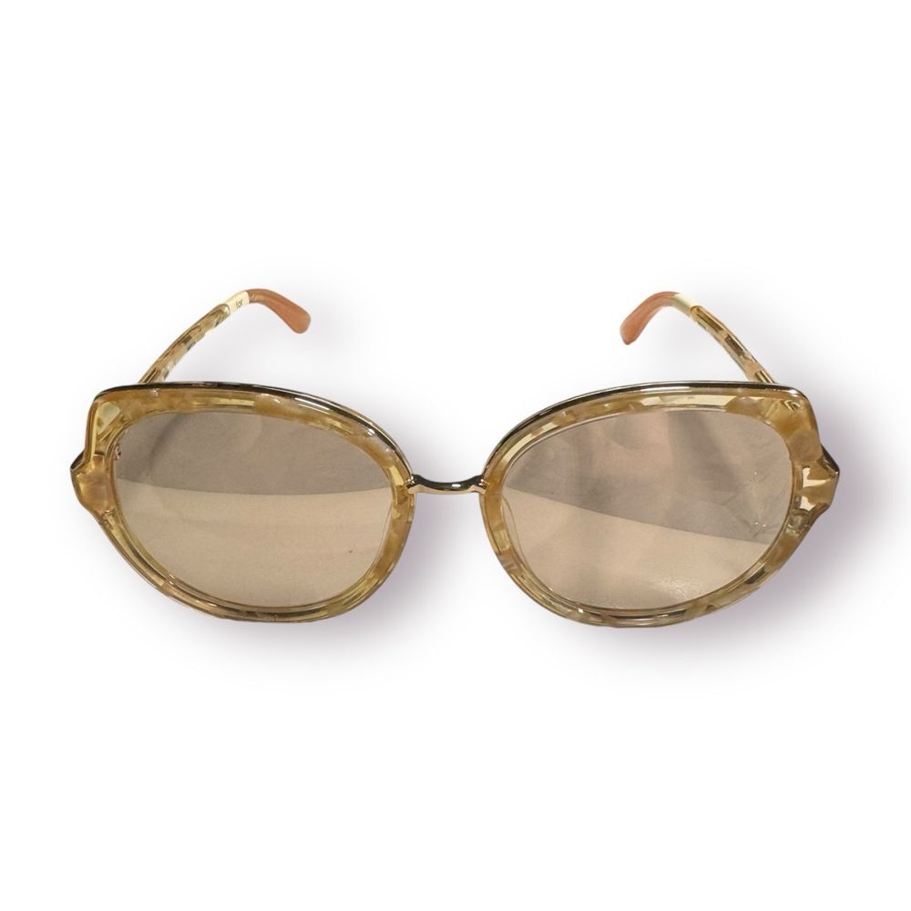 TOMS Women's‎ Lottie Sunglasses G Flecks in Crystal Square Sunglasses y2k